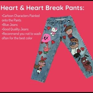 Heart & Heart Break Pants ❤️💔